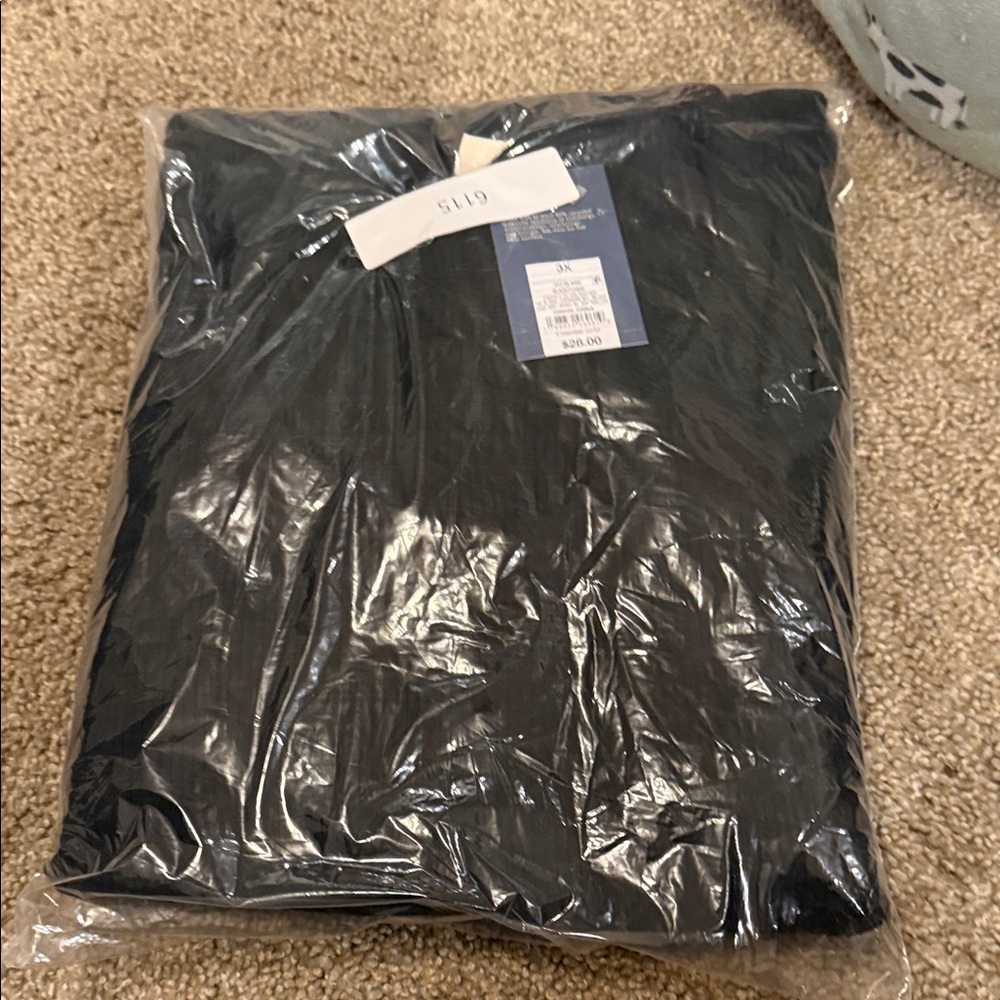 Black 3X Garment